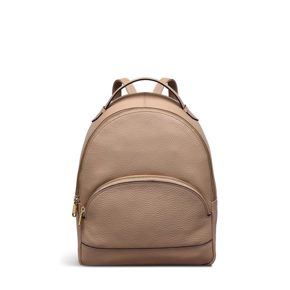 London Dallington Medium Leather Zip Around Backpack, Silt xD